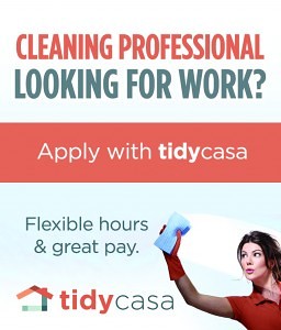 Cleaning professional looking for work? Apply with Tidy Casa