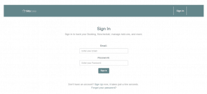 Tidy Casa Login Page