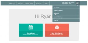 billing information menu