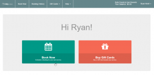 Tidy Casa new appointment booking home screen