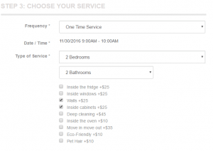 update services for Tidy Casa