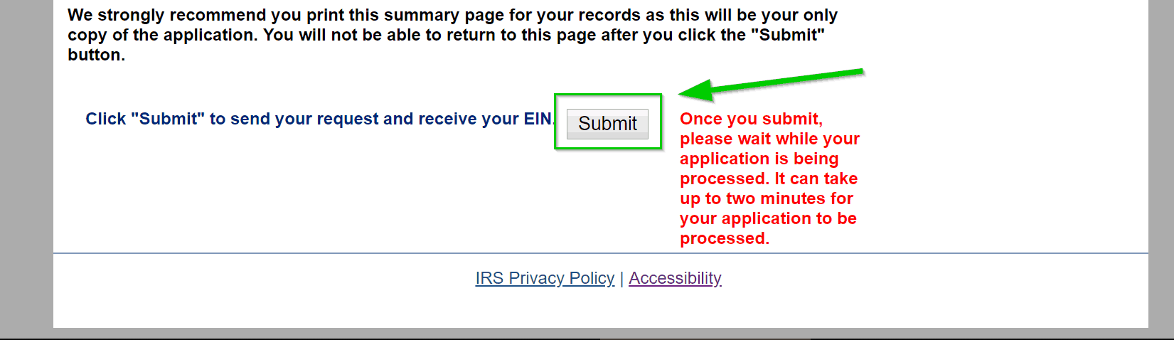 Verify EIN info