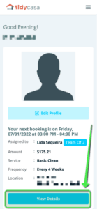 update booking details